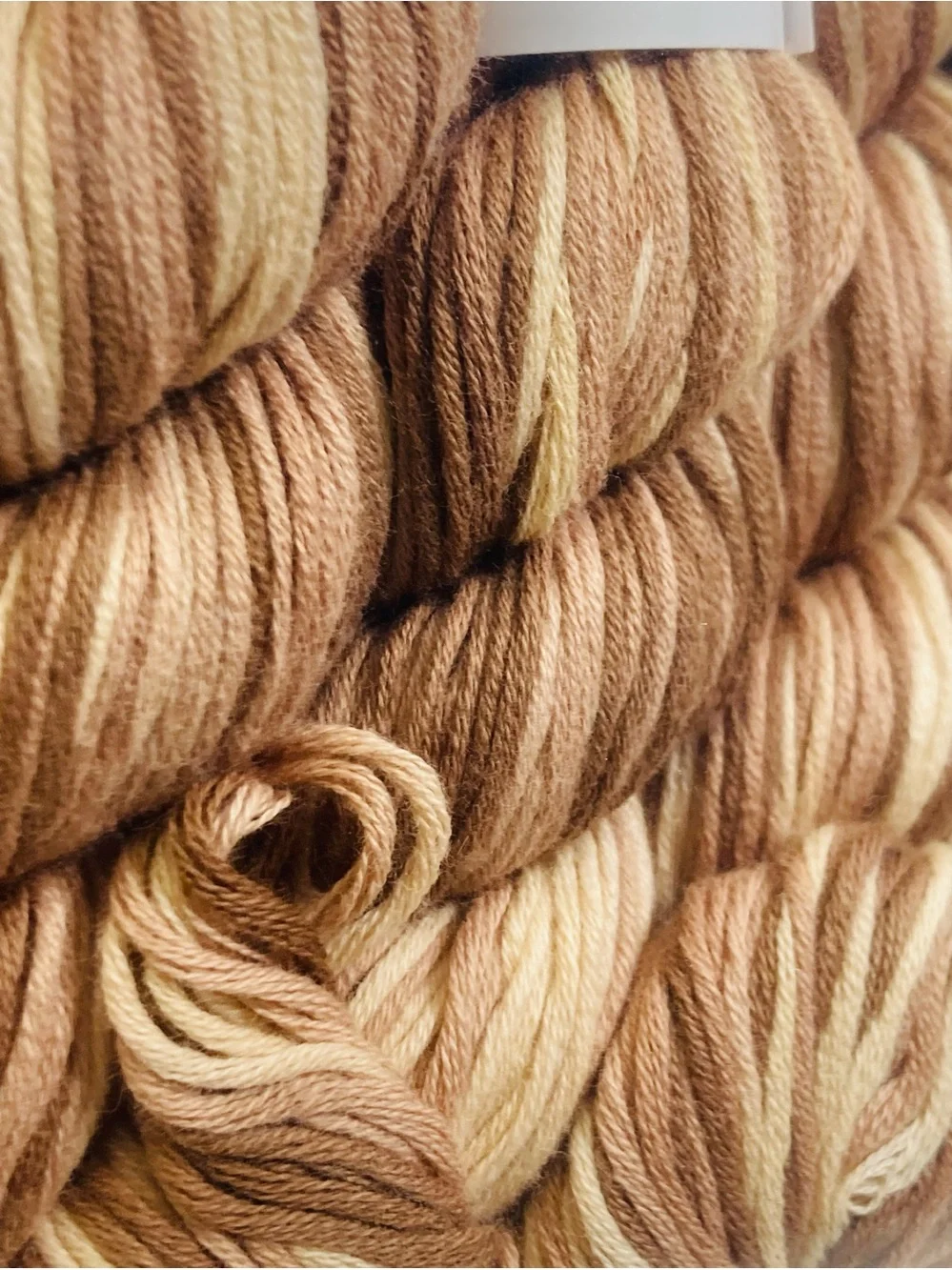 10 NEW (~500g total, ~50g ea.) 100% Cotton Variegated Hanks in Toffee Twist